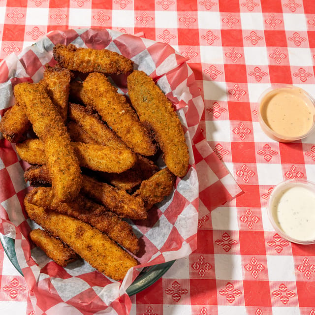 Fried Pickle Spears.